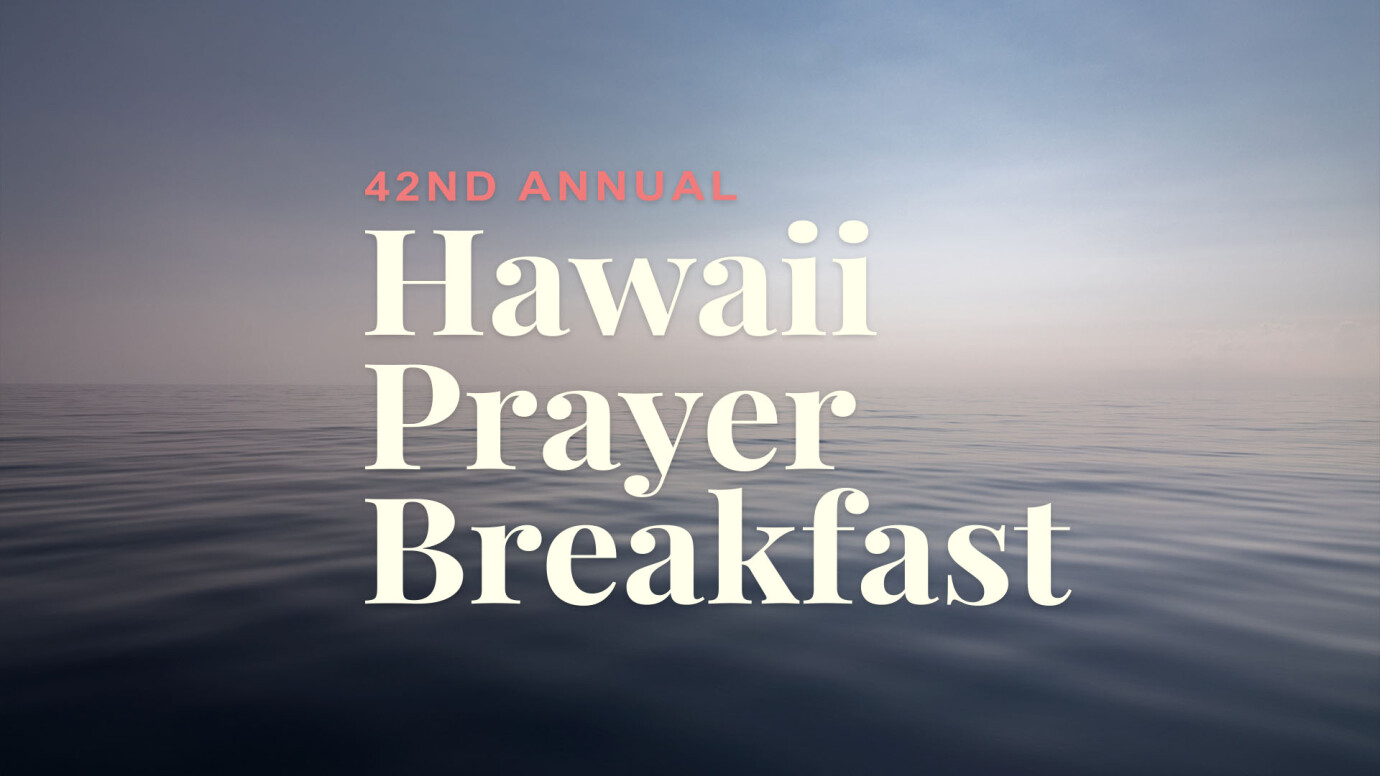 Hawaii Prayer Breakfast New Hope Oahu